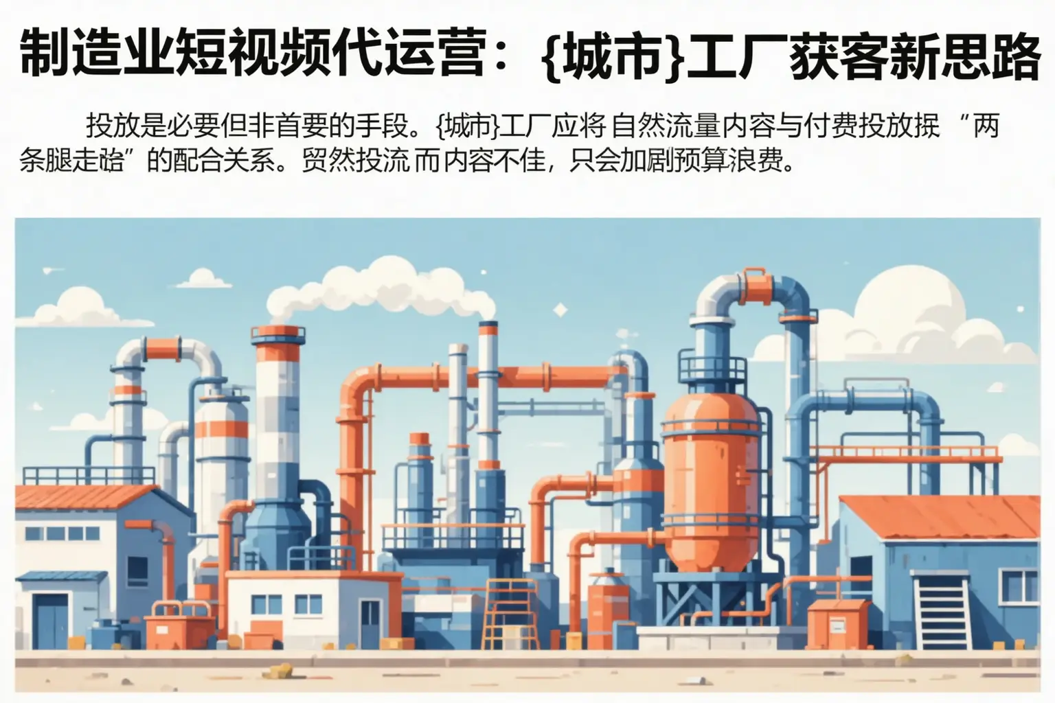 制造业短视频代运营:长葛工厂获客新思路